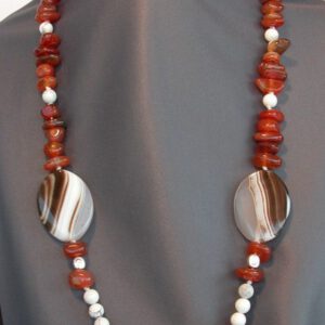 Collar de ágata y piedras naturales