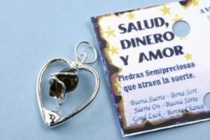 Colgante Amuleto corazón con ojo de tigre