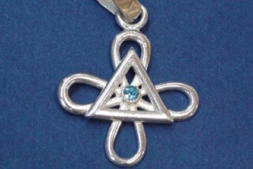 Colgante Amuleto Reiki Gnosa Karuna con zirconita / circonita