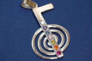 Colgante Amuleto Reiki Chokurei con Zirconita / Circonita
