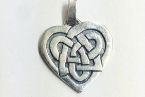 Colgante Amuleto corazón celta