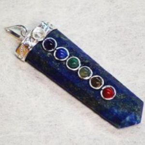 Colgante Amuleto Punta Lapislazuli 7 Chakras