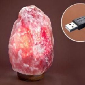 Lámpara FENG SHUI de SAL NATURAL con USB para ORDENADOR