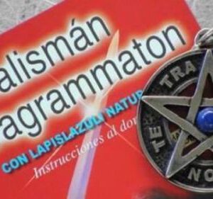 Colgante Amuleto TETRAGRAMATON envejecido con LAPISLÁZULI