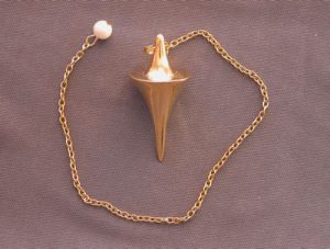 Péndulo RADIESTESIA conico metalizado