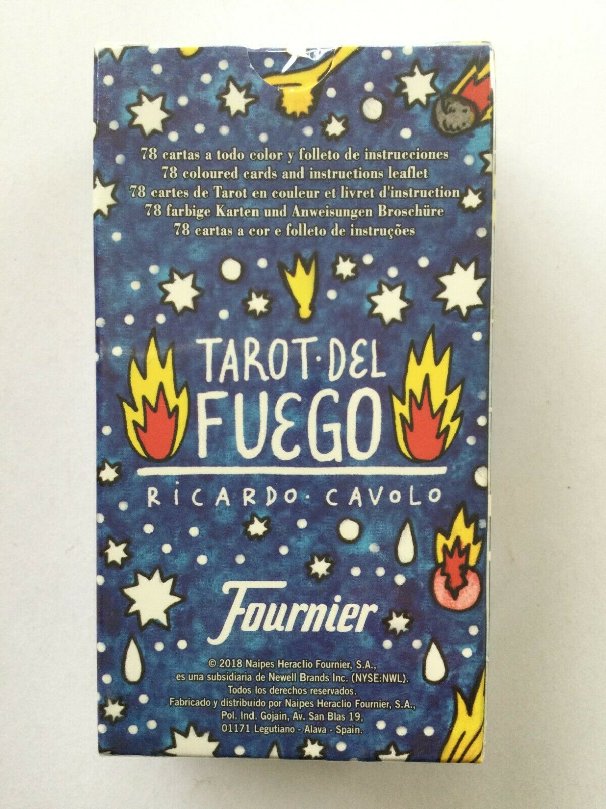 TAROT DEL FUEGO HERACLIO FOURNIER 78 cartas instrucciones RICARDO CAVOLO 
