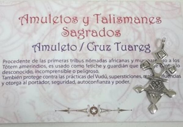 Colgante CRUZ TUAREG - Amuleto Talismán PROTECCIÓN