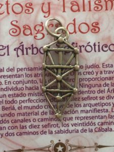 Colgante ARBOL SEFIROTICO DE LA VIDA - Amuleto Talismán 32 caminos de la sabiduría