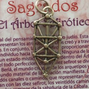 Colgante ARBOL SEFIROTICO DE LA VIDA - Amuleto Talismán 32 caminos de la sabiduría