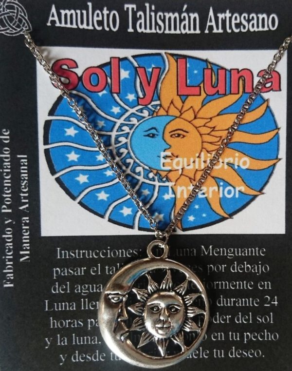 Colgante Amuleto SOL y LUNA