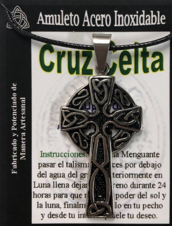 Colgante Cruz Celta (grande) - Amuleto Talismán SUPERAR ADVERSIDADES
