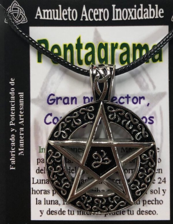 Colgante PENTAGRAMA - Amuleto Talismán símbolo de PROTECCIÓN