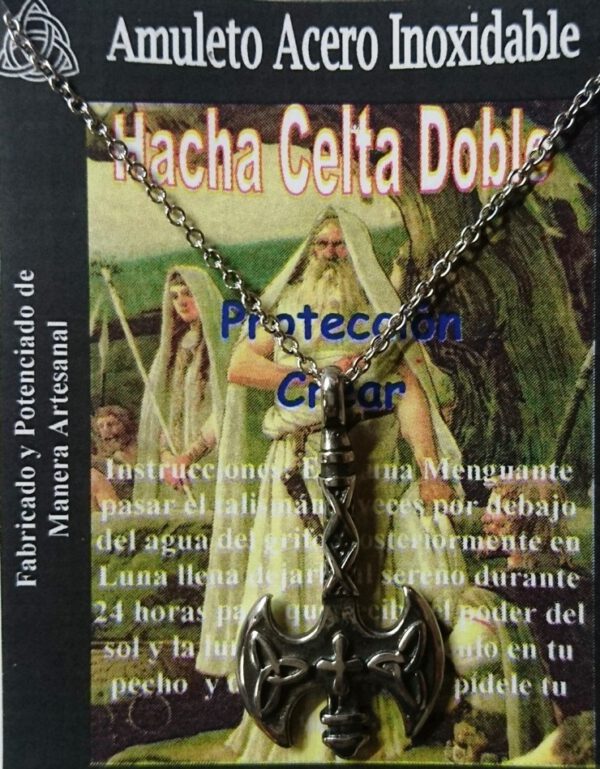 Colgante HACHA CELTA DOBLE - Amuleto